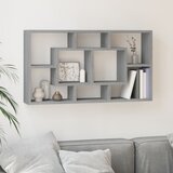 The Living Store Zidna polica za izlaganje s 8odjeljaka Boja sivog hrasta sonome | shoptok.hr