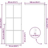  Zid za walk-in tuš Zlatno 80 x 195 cm Staklo otporno na udarce | shoptok.hr