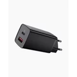 Baseus adapter hišni polnilec 220V Gun2Lite Quick Charge 65W vhod 1x USB A in 1x Type C - Original (EU Blister) črn