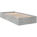  Okvir kreveta boja betona 90x200 cm od konstruiranog drva | shoptok.hr