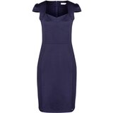 Numoco Elegant midi dress with neckline | ePonuda.com