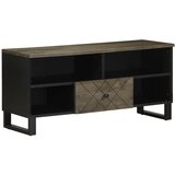 TV ormarić crni 100 x 33 x 46 cm od masivnog drva manga | shoptok.hr