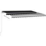  Tenda na ručno uvlačenje s LED svjetlima 450 x 350 cm antracit | shoptok.hr