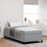 Krevet s opruga kutije Svijetlo siva Crna 90 x 200 cm | shoptok.hr