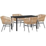  Set od 3 Smeđa i svijetlosiva PE ratan | shoptok.hr
