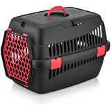  5096-S-2 Crna i Crvena Transportna Kutija za Kućne Ljubimce | Eponuda.com
