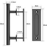 WOLFBIRD Ročaj za Drsna Vrata – 30 cm | Shoptok.si