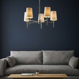  Endon 99457 - Luster na lancu 5xE14/6W/230V sjajni hrom/bela | Eponuda.com