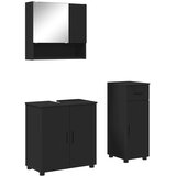  Set namještaja za kupaonicu 3 kom. Crna 61 x 35 x 64 cm | shoptok.hr