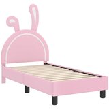  Okvir kreveta za malu djecu s naslonom Ružičasta 70 x 140 cm PU | shoptok.hr
