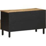 TV ormarić crni 80x33,5x46 cm Puno grubo drvo Mango | shoptok.hr