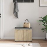  Klupa za hodnik s jastukom Sonoma hrast 60 x 38 x 46 cm | shoptok.hr
