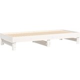  Dnevni ležaj na izvlačenje bijeli 2 x (100 x 200) cm borovina | Eponuda.ba