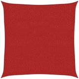 vidaXL Senčno jadro 160 g/m² rdeče 2,5x2,5 m HDPE | Shoptok.si