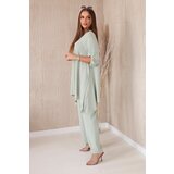 Kesi Włoski Set of blouse + pants with pendant dark mint | shoptok.hr