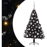  Umjetno predsvijetljeno božićno drvce Crna 120 cm PVC | shoptok.hr