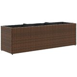  Vrtna sadilica s 3 posude smeđa 105 x 30 x 32 cm od poliratana | shoptok.hr