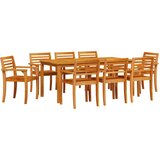  Vrtni set za objed 9 kom. Smeđa Čvrsto drvo akacije | shoptok.hr
