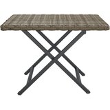  Sklopivi stol sivi 45 x 35 x 32 cm od poliratana | Eponuda.com