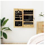 vidaXL Zidni ormarić za nakit s ogledalom 37 5 x 10 x 67 cm | shoptok.hr