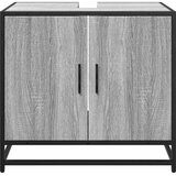  Kupaonski ormarić za umivaonik sivi Sonoma 65x33x60 cm | shoptok.hr