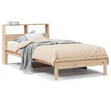 vidaXL Krevet s regalom za knjige bez madraca 90x200 cm od borovine | shoptok.hr
