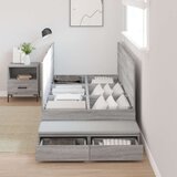  Postelja z dodatnim prostorom za shranjevanje Siva sonoma, (22103227) | Shoptok.si