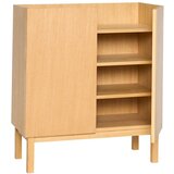 Hübsch Omarica v hrastovem dekorju v naravni barvi 80x90x40 cm Ark – | Shoptok.si