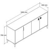 Hanah home komoda s ladicama, krem | Eponuda.ba
