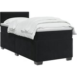  Boxspring krevet s madracem Crna 100 x 200 cm Baršun | shoptok.hr