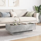  Stolić za kavu LED siva boja betona 90x50x30 cm drveni | shoptok.hr