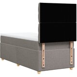  Krevet s oprugama i madracem smeđesivi 100 x 200 cm od tkanine | shoptok.hr