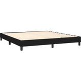 vidaXL Krevet s oprugama i madracem crni 160x200 cm od tkanine | shoptok.hr