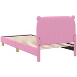  Otroški posteljni okvir z vznožjem Roza 90 x 200 cm blago, (5000104753) | Shoptok.si