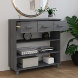  Konzolni stol HAMAR tamnosivi 90x35x90 cm od masivne borovine | Eponuda.ba