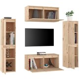 TV ormarići 6 kom od masivne borovine | shoptok.hr
