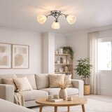 Nadgradni luster CLARA, 3xE27/15W/230V, sjajni hrom | Eponuda.com