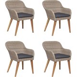  5-dijelni vrtni blagovaonski set smeđi | shoptok.hr