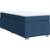 vidaXL Krevet s oprugama i madracem plavi 100 x 200 cm od tkanine | shoptok.hr