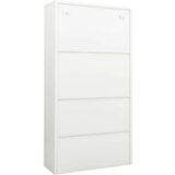  Pisarniška omara bela 90x40x180 cm jeklo, (20705044) | Shoptok.si
