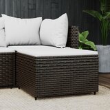 Maison Chic Vrtni stolček - Vrtni stoli za noge z blazino rjav poli ratan JS1032, (21877700) | Shoptok.si
