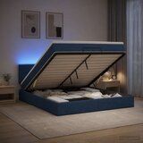  Krevet od pjene s madracem i LED-om Plava 180 x 200 cm Tkanina | shoptok.hr