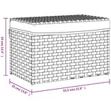  Košara za rublje s poklopcem bijela 55,5x35x34 cm od poliratana | shoptok.hr