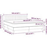  Box spring postelja z vzmetnico modra 160x200 cm blago, (20892966) | Shoptok.si