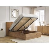 Bobochic Paris Oker žuti podstavljeni tapecirani/od iverice bračni krevet s prostorom za odlaganje s podnicom 180x200 cm Kumo – | shoptok.hr