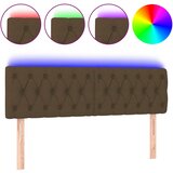  LED uzglavlje tamnosmeđe 144 x 7 x 78/88 cm od tkanine | shoptok.hr