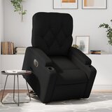 Maison Chic Električni naslanjač - Relax naslanjač s funkcijo vstajanja črno umetno usnje, (22061363) | Shoptok.si