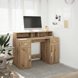  Radni stol s LED svjetlima 120x55x91 cm konstruirano drvo | shoptok.hr