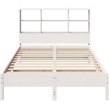  Krevet s regalom z knjige bez madraca bijeli 120x190cm borovina | shoptok.hr