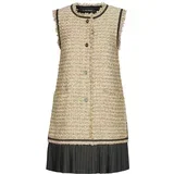 BOUCLE SLEEVELESS DRESS Bež